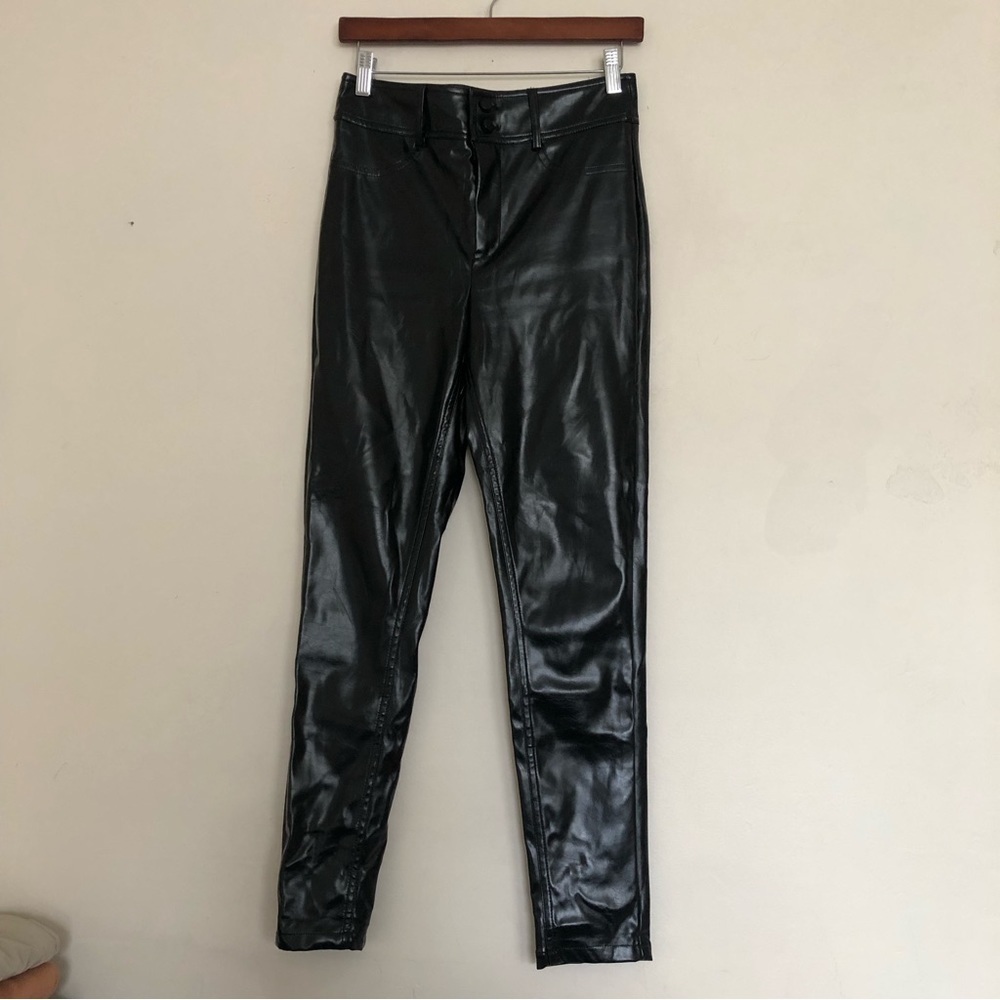 XLE high waisted patent faux leather pants